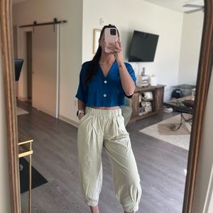 Zara Blue silk blouse